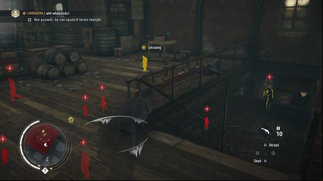 A precise throw of the knife or a quick sprint and assassination will get the job done. - 04 - One Good Deed | Syndicate Sequence 6 Walkthrough - Sequence 6 - Assassins Creed: Syndicate Game Guide & Walkthrough