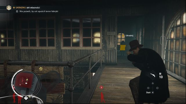 Wait for the enemy to turn his back on you and then enter the room. - 04 - One Good Deed | Syndicate Sequence 6 Walkthrough - Sequence 6 - Assassins Creed: Syndicate Game Guide & Walkthrough