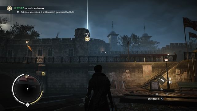 You can enter the stronghold from below or from above. - 05 - A Thorne in the Side | Syndicate Sequence 6 Walkthrough - Sequence 6 - Assassins Creed: Syndicate Game Guide & Walkthrough