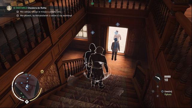 By the guarded exit by turning right. - 02 - Triple Theft | Syndicate Sequence 8 Walkthrough - Sequence 8 - Assassins Creed: Syndicate Game Guide & Walkthrough