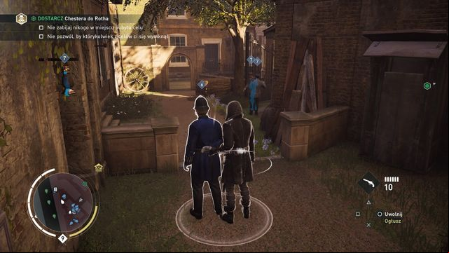 Wait in the last alley until the policeman walks away from the street, allowing you to . - 02 - Triple Theft | Syndicate Sequence 8 Walkthrough - Sequence 8 - Assassins Creed: Syndicate Game Guide & Walkthrough
