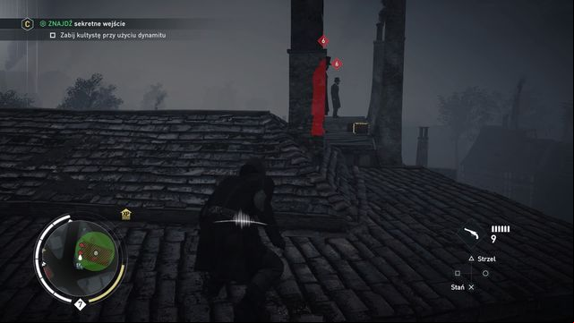 In order to eliminate the enemy, shoot the barrel with dynamite. - 01 - Spring-Heeled Jack | Charles Dickens Memories - Charles Dickens Memories - Assassins Creed: Syndicate Game Guide & Walkthrough