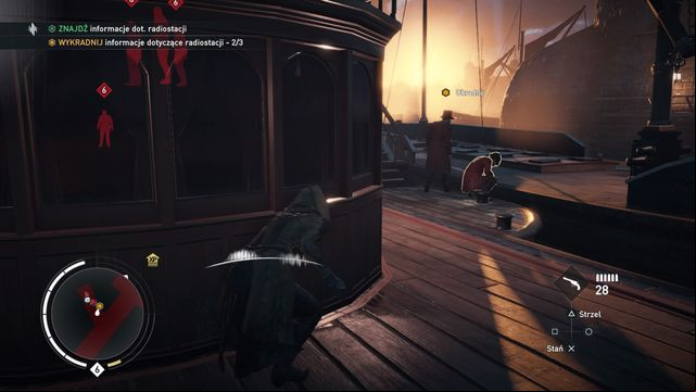 It will be most easy on the ship (the middle point) - The Darkest Hour | World War I - World War I - Assassins Creed: Syndicate Game Guide & Walkthrough