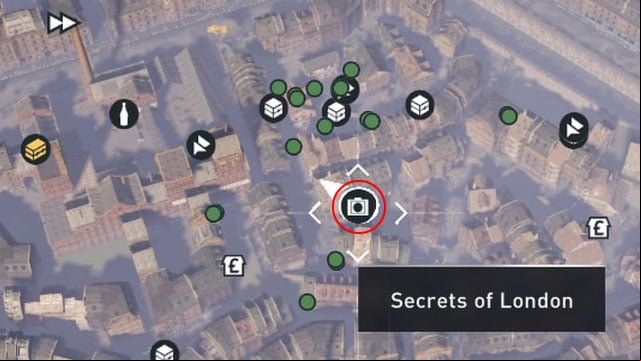 The Music Box can be found in the Eastern section of the Whitechapel (the above screenshot) - Whitechapel | Secrets of London - Secrets of London - Assassins Creed: Syndicate Game Guide & Walkthrough