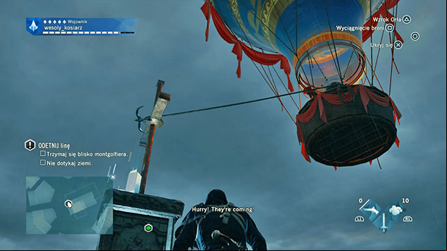 Climb there to free the balloon. - 03 - The Escape | Sequence 9 of AC Unity - Sequence 9 - Assassins Creed: Unity Game Guide & Walkthrough