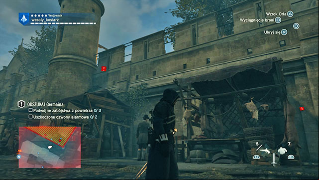 On the booths, then on the wall and inside. - 03 - The Temple | Sequence 12 of AC Unity - Sequence 12 - Assassins Creed: Unity Game Guide & Walkthrough