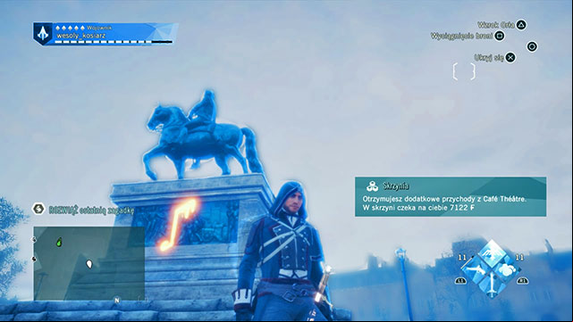 The last symbol is on the Western edge of the Palais de Justice, at the foot of the fireplace, on the relief - Side Missions | Cite map in AC Unity - Cite - Assassins Creed: Unity Game Guide & Walkthrough