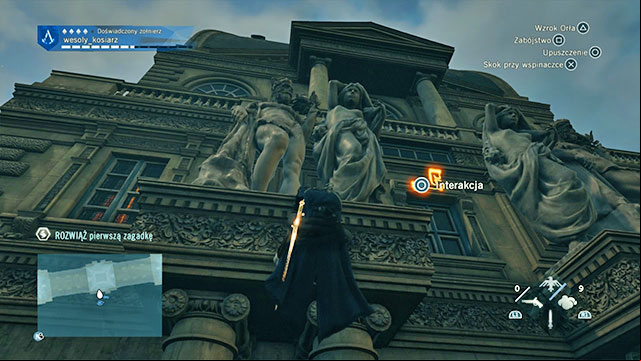 The first solution is in the Palace des Tuileries - Side quests | Tuileries map in AC Unity - Tuileries - Assassins Creed: Unity Game Guide & Walkthrough