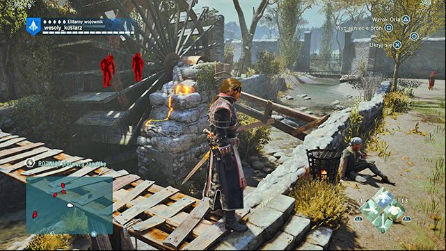 The second solution is on the rock, past the mill wheel - Side quests | Saint-Thomas-dAquin map in AC Unity map in AC Unity - Saint-Thomas-dAquin - Assassins Creed: Unity Game Guide & Walkthrough