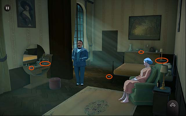 Unfortunately, the woman falls asleep quickly - Question Lady Clarke - Chapter three - Churston - Agatha Christie: The ABC Murders - Game Guide and Walkthrough