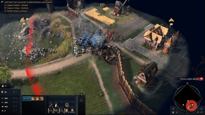 Select your army and head east to the city of Vyazma - Age of Empires 4: Moscow versus Lithuania (The Rise of Moscow) - walkthrough - The Rise of Moscow - Age of Empires 4 Guide