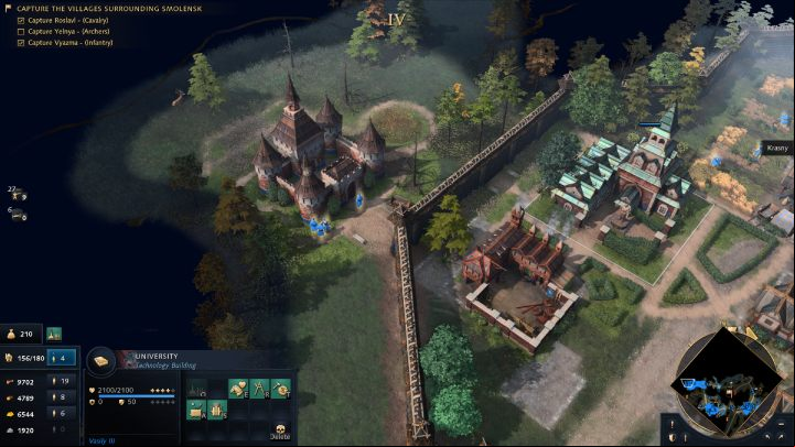 Once you have captured the city, build the High Armory Landmark near the Siege Workshop to reduce the production time of siege machines - Age of Empires 4: Moscow versus Lithuania (The Rise of Moscow) - walkthrough - The Rise of Moscow - Age of Empires 4 Guide