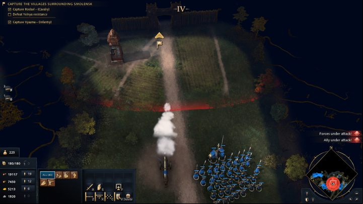 Send one cannon to the unit stationed between Roslavl and Vyazma and capture the 3rd town, Yelnya - Age of Empires 4: Moscow versus Lithuania (The Rise of Moscow) - walkthrough - The Rise of Moscow - Age of Empires 4 Guide