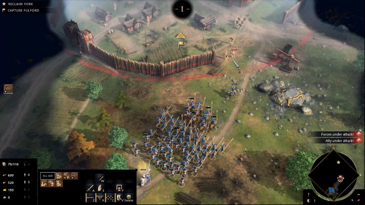 After completing all objectives, gather the troops and head east - Age of Empires 4: North to York (The Normans) - walkthrough - The Normans - Age of Empires 4 Guide