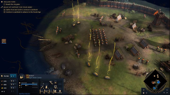 The Danish camp is located west of Fulford - Age of Empires 4: North to York (The Normans) - walkthrough - The Normans - Age of Empires 4 Guide