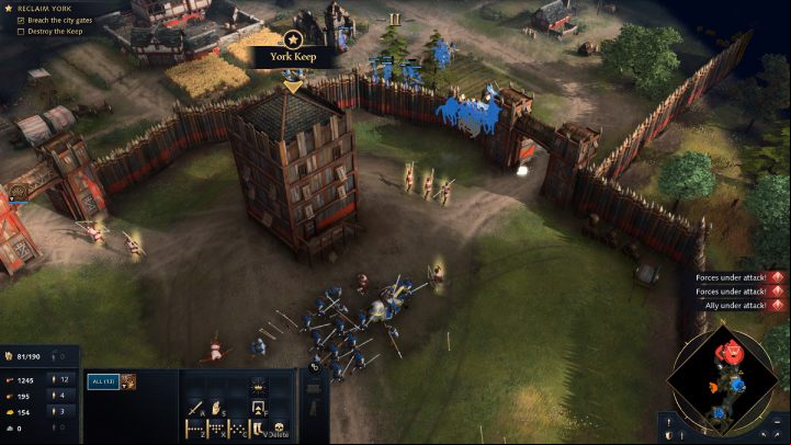 Finally, kill the survivors and destroy the fortress in York - Age of Empires 4: North to York (The Normans) - walkthrough - The Normans - Age of Empires 4 Guide