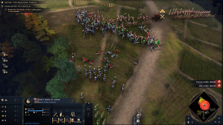 Together with your ally, head to Lincoln Fortress and break through the blockade to the castle gates - Age of Empires 4: First Battle of Lincoln (The Normans) - walkthrough - The Normans - Age of Empires 4 Guide
