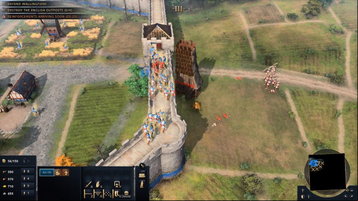 Position the archers at the east gate and wait for the attack - Age of Empires 4: The Siege of Wallingford (The Normans) - walkthrough - The Normans - Age of Empires 4 Guide