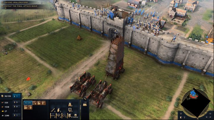 Lastly, defeat the last wave of the enemy army - Age of Empires 4: The Siege of Wallingford (The Normans) - walkthrough - The Normans - Age of Empires 4 Guide