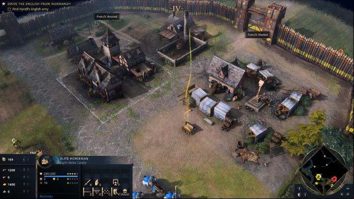 Return to Bricquebec and head northwest - Age of Empires 4: The Battle of Formigny (The Hundred Years War) - walkthrough - The Hundred Years War - Age of Empires 4 Guide