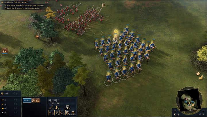 Then send archers to the approaching Rus army - Age of Empires 4: The Battle of Kalka River (The Mongol Empire) - walkthrough - The Mongol Empire - Age of Empires 4 Guide