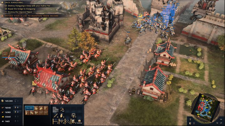 Once you get to the city, there will be a squad of heavy cavalry waiting for you - Age of Empires 4: The Fall of Xiangyang (The Mongol Empire) - walkthrough - The Mongol Empire - Age of Empires 4 Guide