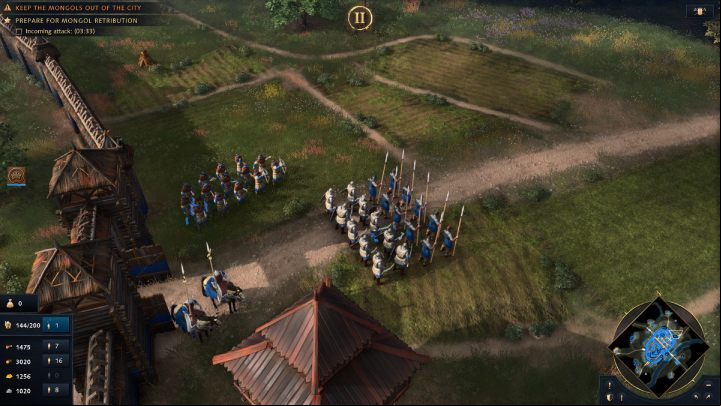 Once the mission begins, you will have 5 minutes to prepare for defending the city from enemy invasion - Age of Empires 4: Hold Against the Horde (The Rise of Moscow) - walkthrough - The Rise of Moscow - Age of Empires 4 Guide