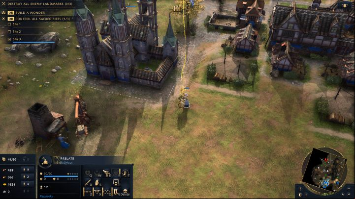 After finding a Relic and fulfilling the necessary requirements, send a religious unit to take it, along with some soldiers for protection - Age of Empires 4: Relics - what are they? - FAQ - Age of Empires 4 Guide
