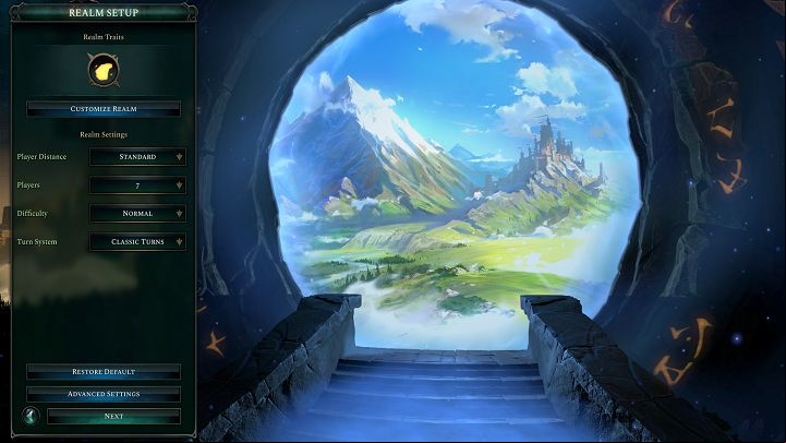 Simplified land creation menu. - Age of Wonders 4: Creating maps - Basics - Age of Wonders 4 Guide