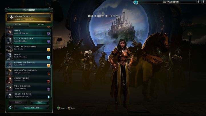 We recommend the Human Paladins faction - you will play as an universal Empire with many bonuses and perks - Age of Wonders 4: Best faction - Basics - Age of Wonders 4 Guide