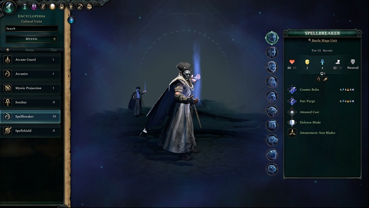 When it comes to battlemage units, their number is limited, but the most distinctive unit that you will definitely need to recruit when playing a faction with a Mystic culture is the Spellbreaker unit - Age of Wonders 4: Best units - Units - Age of Wonders 4 Guide