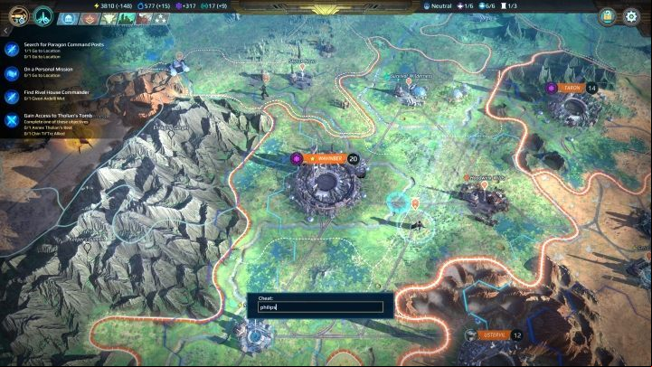 After pressing the keys, a small window will appear at the bottom of the screen where you can type commands. - Console commands in Age of Wonders Planetfall - The Basics - Age of Wonders Planetfall Guide