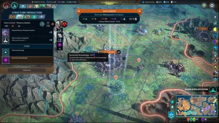 If a colony isnt producing anything, set it to generate knowledge points. - Research in Age of Wonders Planetfall - Gameplay mechanics - Age of Wonders Planetfall Guide