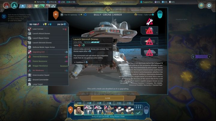 Drone Carrier and Engineer can call combat drones and defensive turrets on the battlefield. - Vanguard | Factions in Age of Wonders Planetfall - Factions - Age of Wonders Planetfall Guide