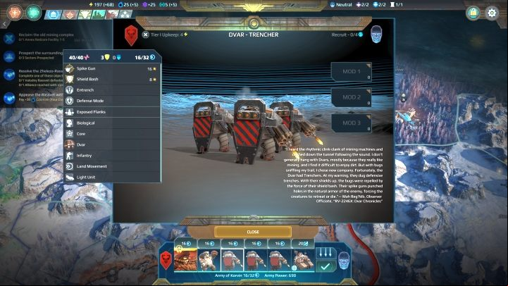The Dvar own some of the best starting units in the game, largely thanks to their defensive abilities. - Dvar | Factions in Age of Wonders Planetfall - Factions - Age of Wonders Planetfall Guide