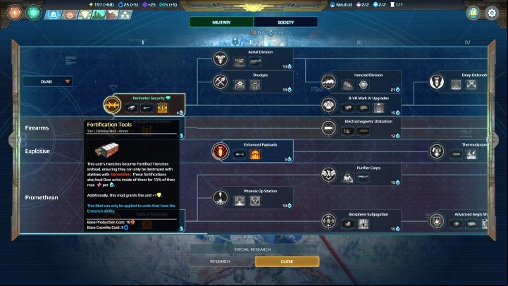 Perimeter Security is a must-have. - Dvar | Factions in Age of Wonders Planetfall - Factions - Age of Wonders Planetfall Guide