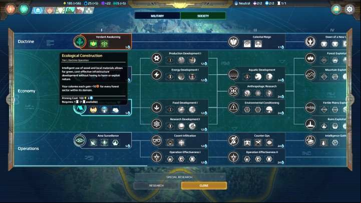 Verdant Awakening is a technology that should be developed at the beginning of the game. - Amazon | Factions in Age of Wonders Planetfall - Factions - Age of Wonders Planetfall Guide