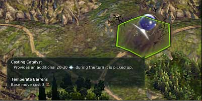 These are various deposits that contain resources or provide bonuses They disappear after being collected so, the rule The early bird catches the worm applies here - Buildings and spots on the strategic map - World Map - Age of Wonders III - Game Guide and Walkthrough