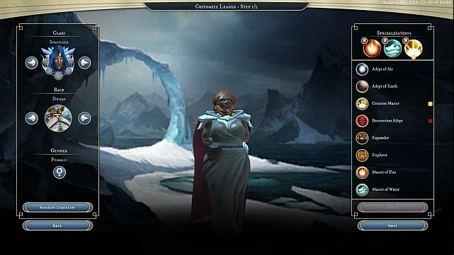 The future Master of the World creation screen. - Basic information - Leaders - Age of Wonders III - Game Guide and Walkthrough