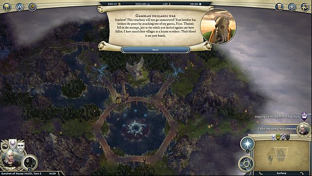 It begins with betrayal? Again... - Council of Origins - walkthrough - The Elven Court Campaign - Age of Wonders III - Game Guide and Walkthrough