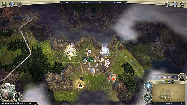 The place where Reskar s you. - Council of Origins - walkthrough - The Elven Court Campaign - Age of Wonders III - Game Guide and Walkthrough