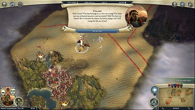 Urlaghs Throne City. - Promised Lands - walkthrough - The Elven Court Campaign - Age of Wonders III - Game Guide and Walkthrough