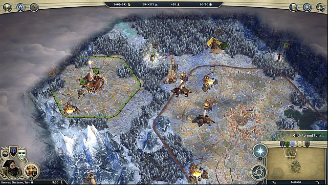 Leanas Throne City. - Underground Eruption - walkthrough - The Elven Court Campaign - Age of Wonders III - Game Guide and Walkthrough