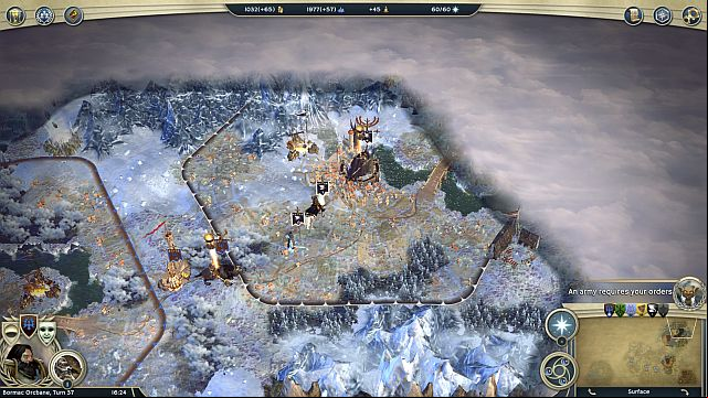 Werlac does not have to be in the West-most city. - Underground Eruption - walkthrough - The Elven Court Campaign - Age of Wonders III - Game Guide and Walkthrough