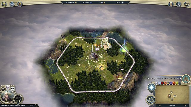 The starting point for the game. - Burn the shadows - walkthrough - The Elven Court Campaign - Age of Wonders III - Game Guide and Walkthrough