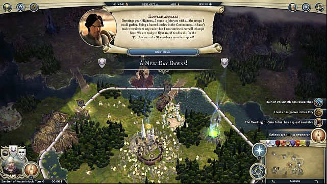 The machines that Edward will roll in, will surely not go to waste. - Burn the shadows - walkthrough - The Elven Court Campaign - Age of Wonders III - Game Guide and Walkthrough