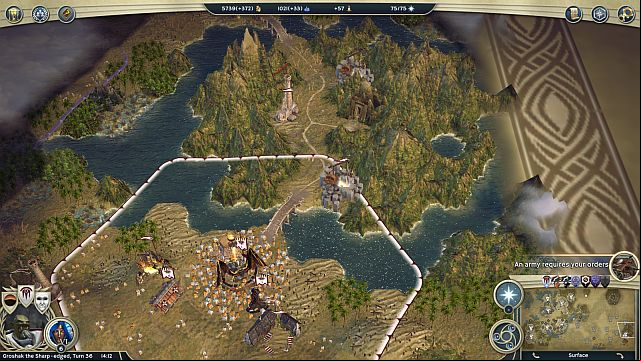 Entrance to the undergrounds. - Wild Magic - walkthrough - The Elven Court Campaign - Age of Wonders III - Game Guide and Walkthrough