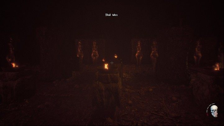 Two skulls are located on the main road, two more on almost the left side and two last on the left side of the room - Part 1 Mind Maze | Agony Walkthrough - Walkthrough - Agony Game Guide