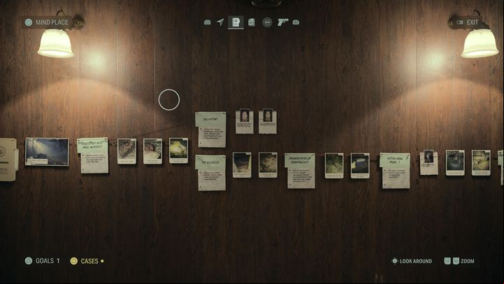 Case board - the basic tool of Saga - Alan Wake 2: Mind place - Basics - Alan Wake 2 Guide