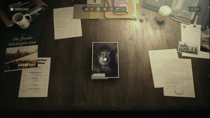 Profiling - conducting an in-depth analysis of selected individuals enables Saga to uncover previously unavailable clues and leads - Alan Wake 2: Mind place - Basics - Alan Wake 2 Guide